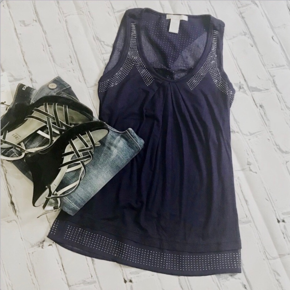 Design History Navy Blue Top